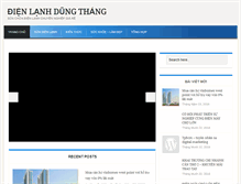 Tablet Screenshot of dienlanhdungthang.com